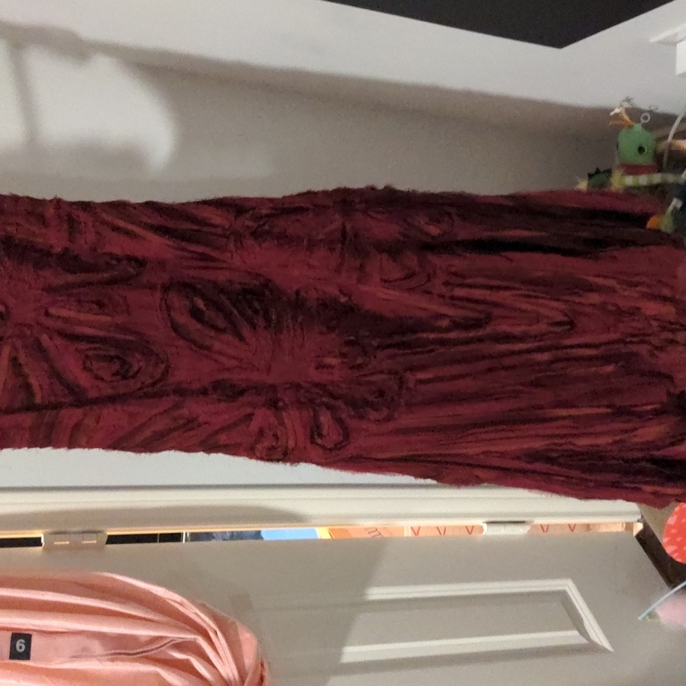 DKNY raw silk red gown - Picture 4 of 11
